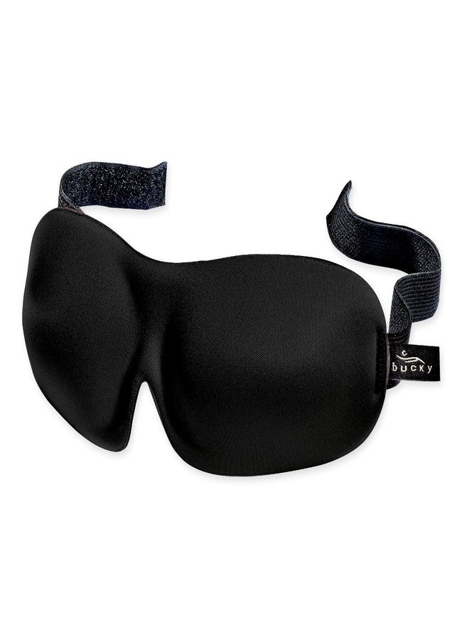 Bucky 40 Blinks No Pressure Solid Eye Mask for Sleep & Travel, Black, One Size - Image 1
